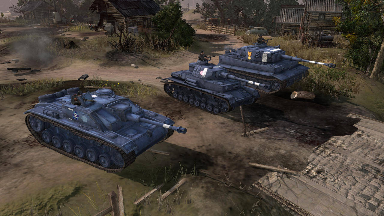 Company Of Heroes 2 Blue Tanks Wallpaper