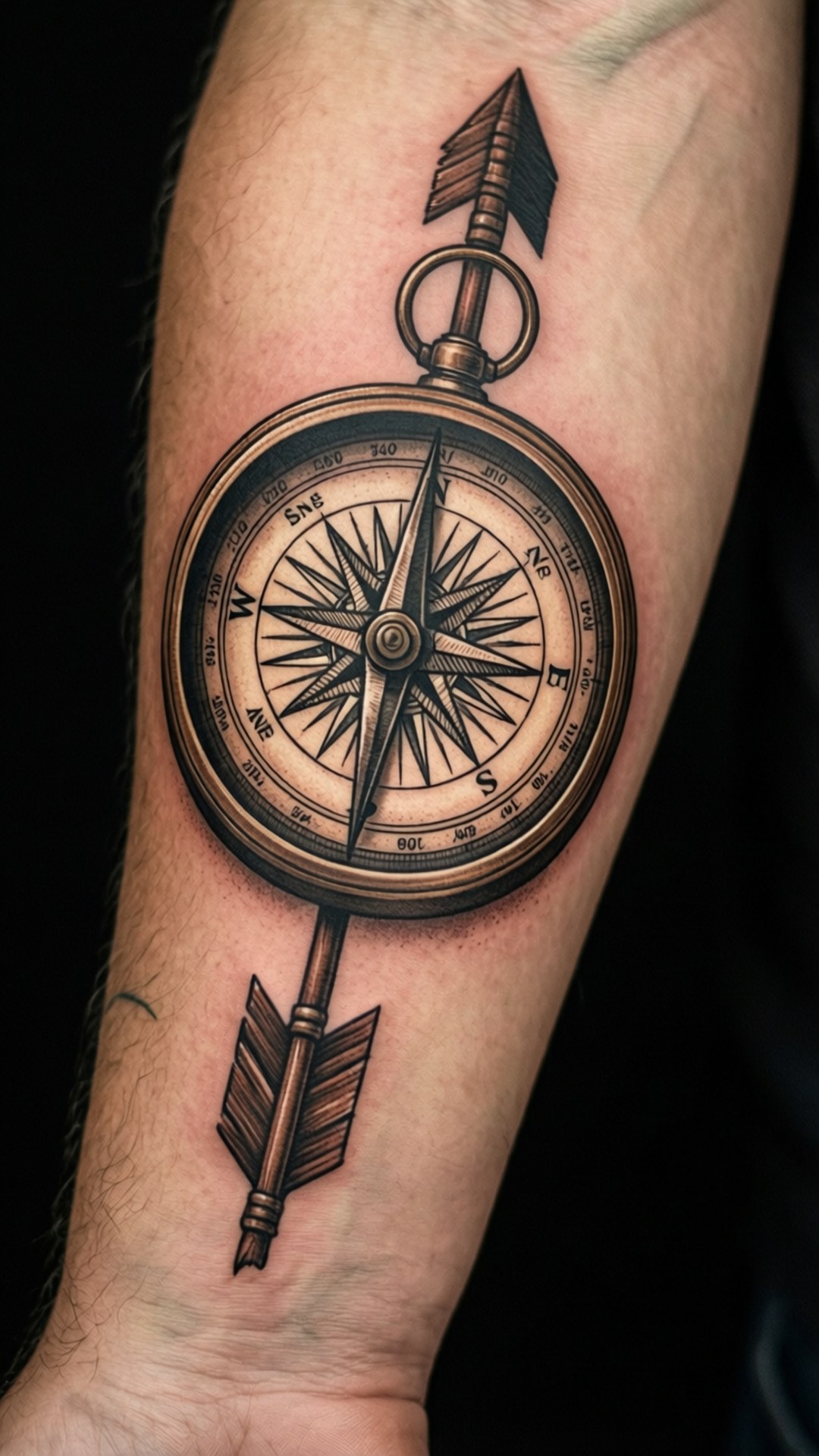 Compass Forearm Arrow Wallpaper