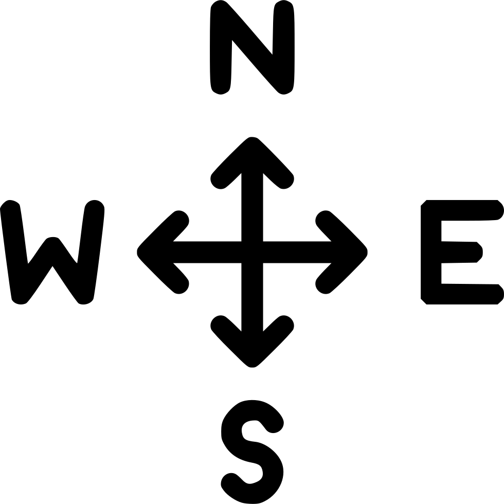 Compass Rose Cardinal Directions PNG