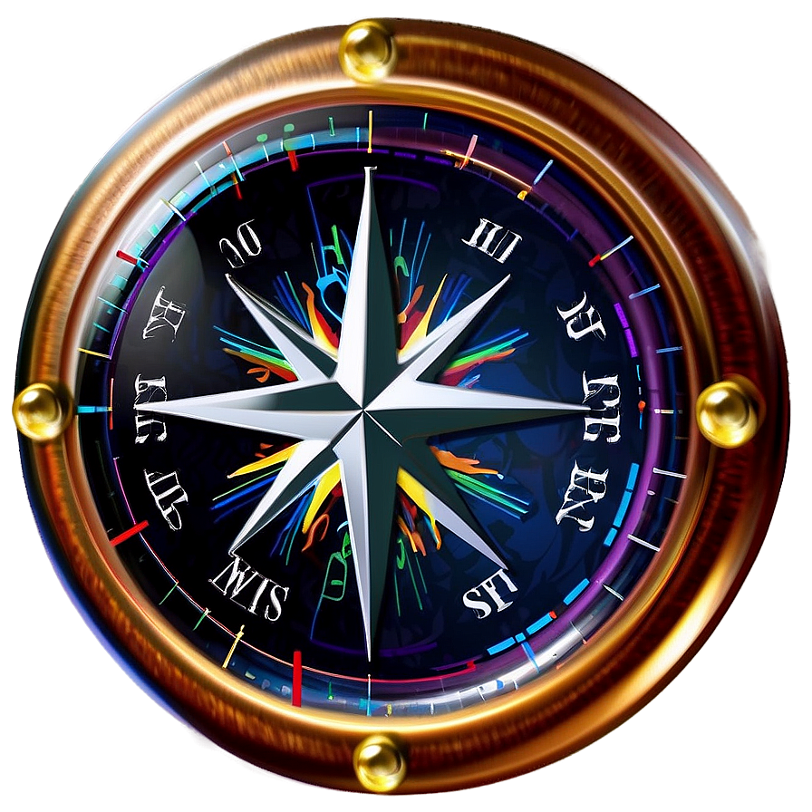Compass Rose Direction Indicator Png 05252024 PNG