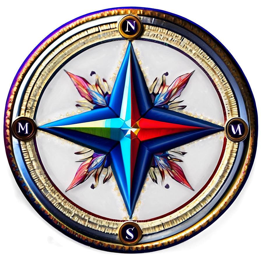Compass Rose For Globetrotters Png Rbw PNG