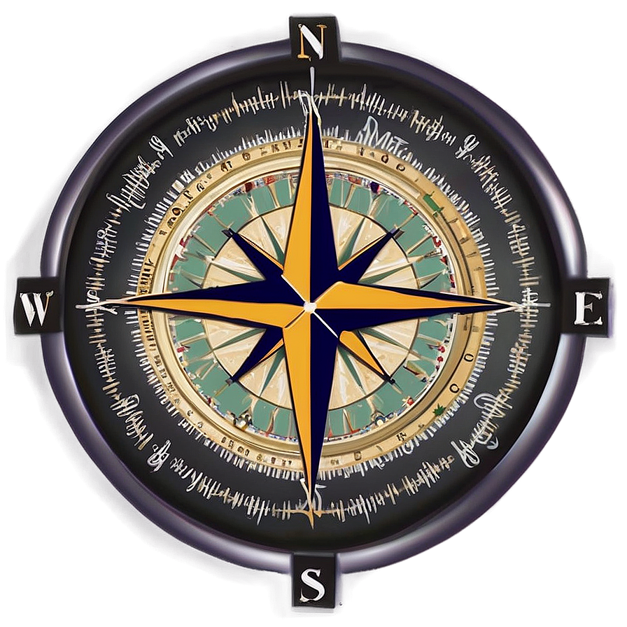 Compass Rose With Latitude Lines Png 39 PNG