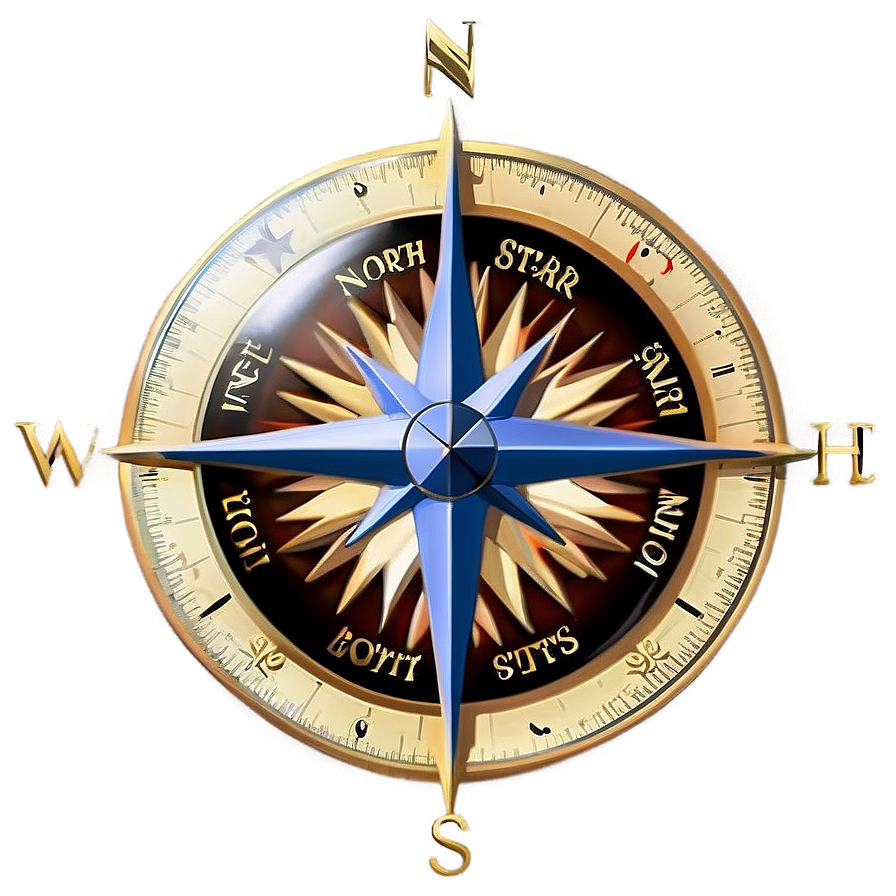 Download Compass Rose With North Star Png Grr | Wallpapers.com