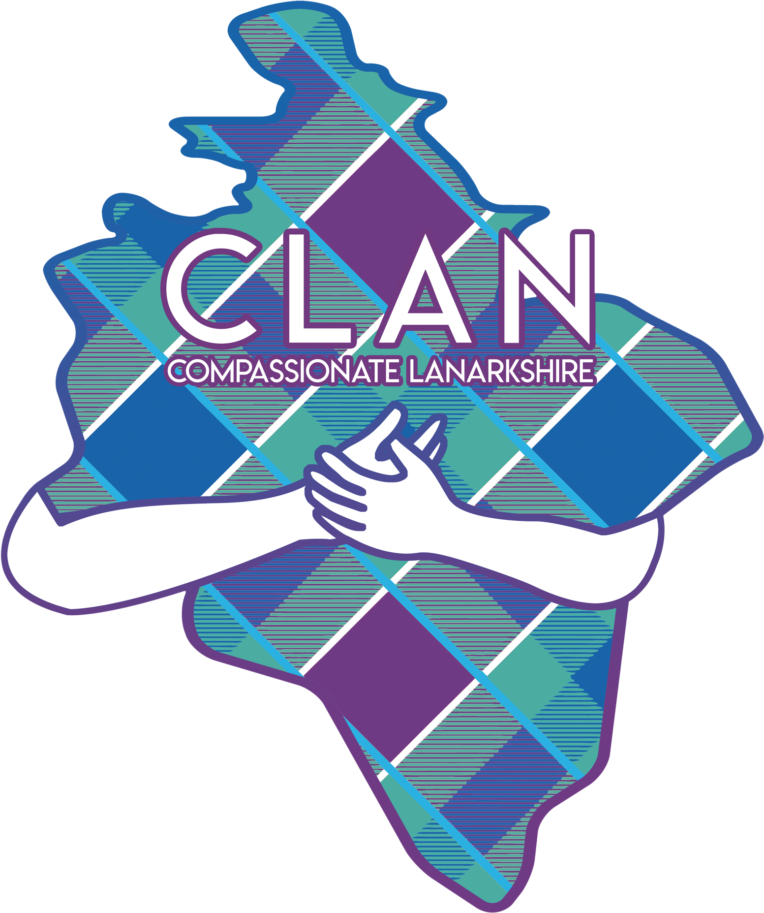 Compassionate Lanarkshire C L A N Logo PNG