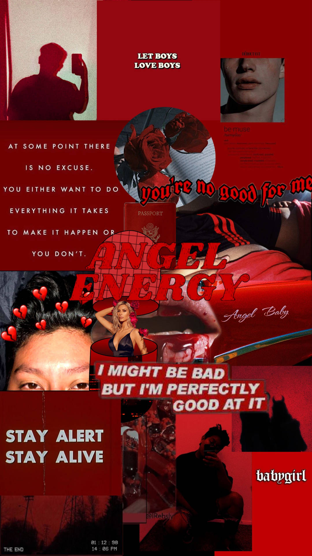 Compilation Baddie Aesthetic In Red Background