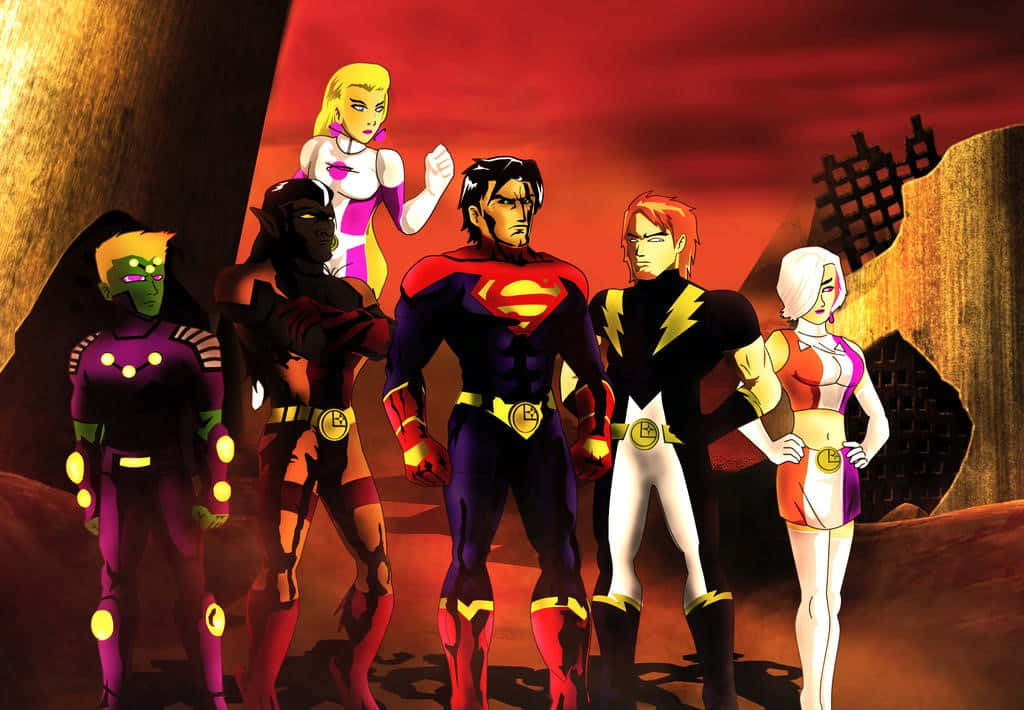 Complete Team Legion Of Super Heroes Wallpaper
