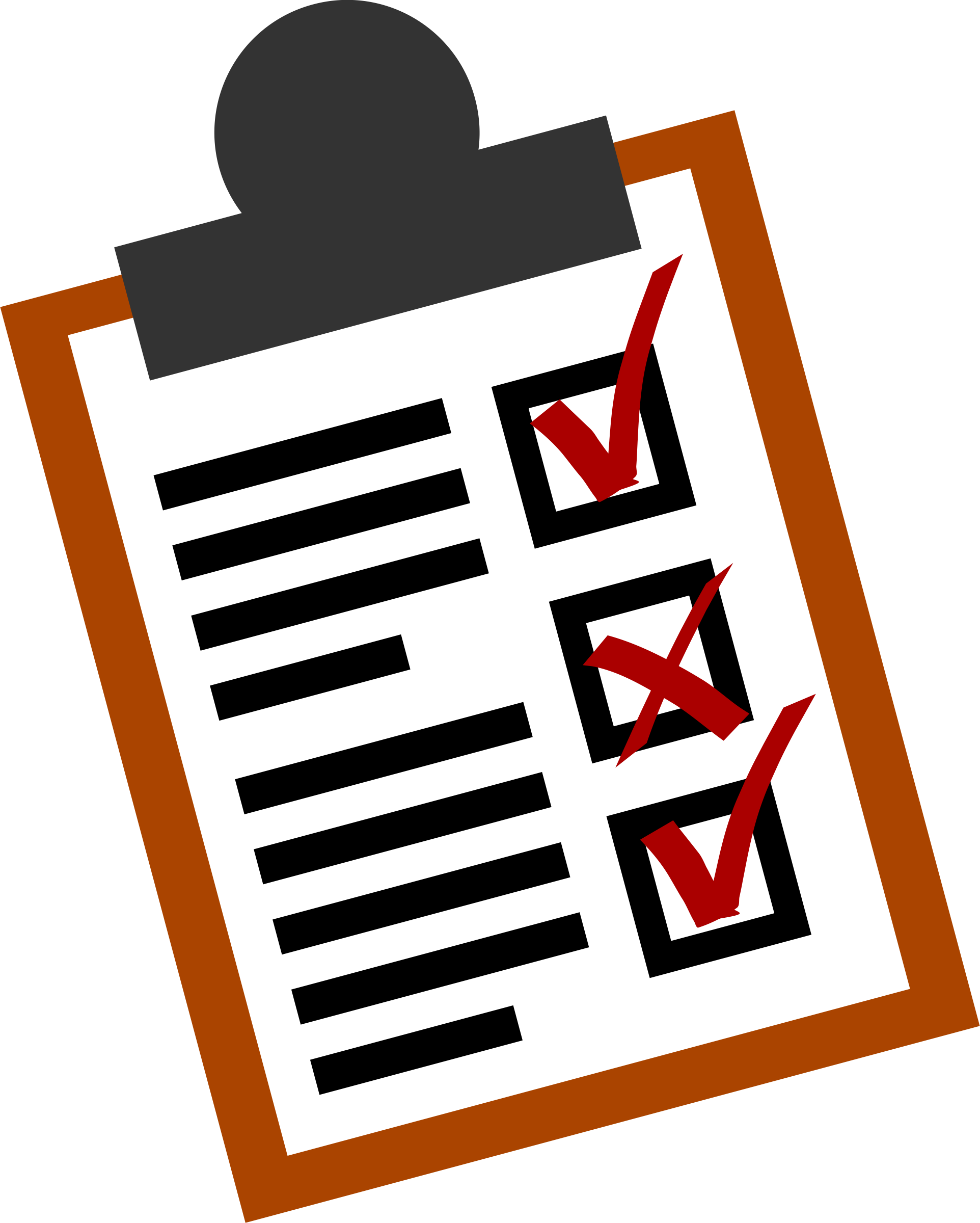 Completed Checklist Clipboard PNG