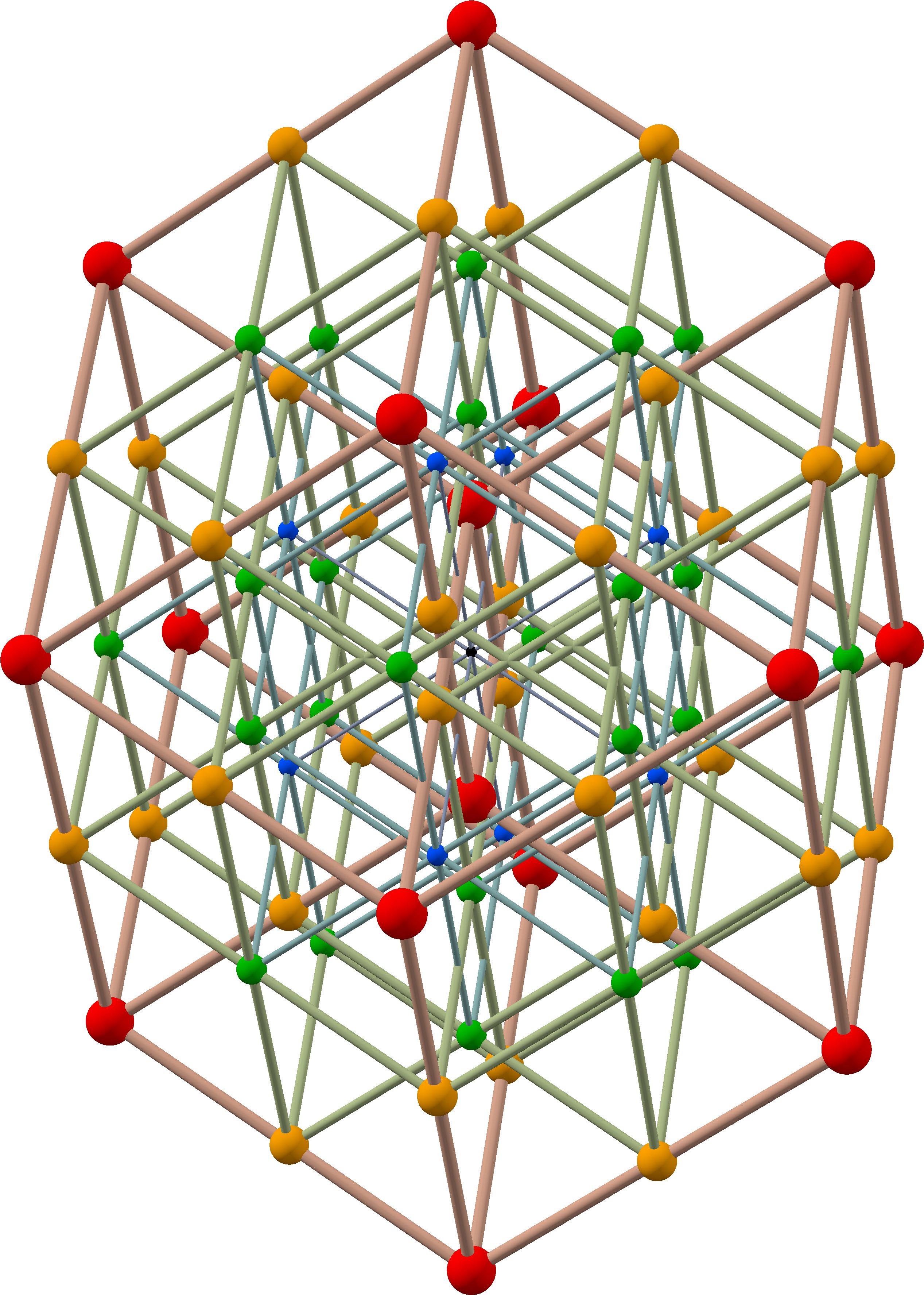 Complex Crystal Lattice Structure PNG