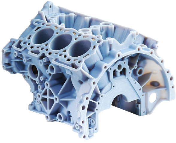 Complex3 D Printed Engine Block PNG