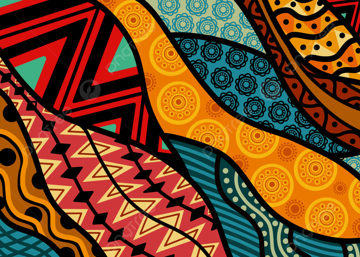 Complicated Colorful Art Patterns Wallpaper