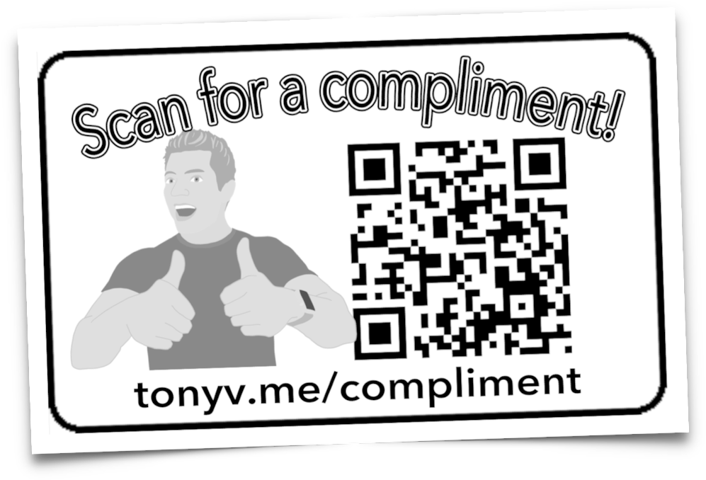 Compliment Q R Code Promotion PNG