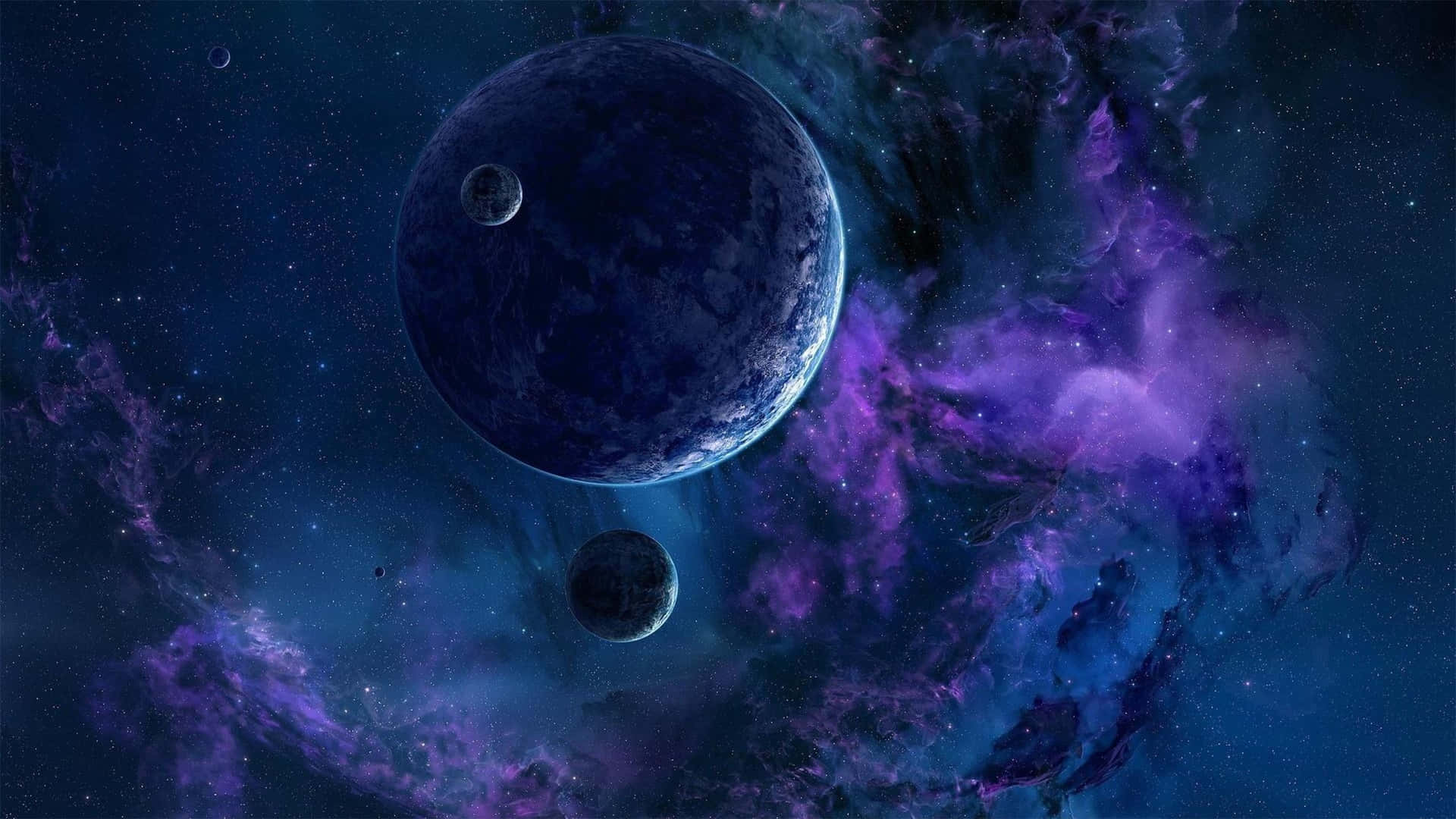 Complimentary Planets Wallpaper