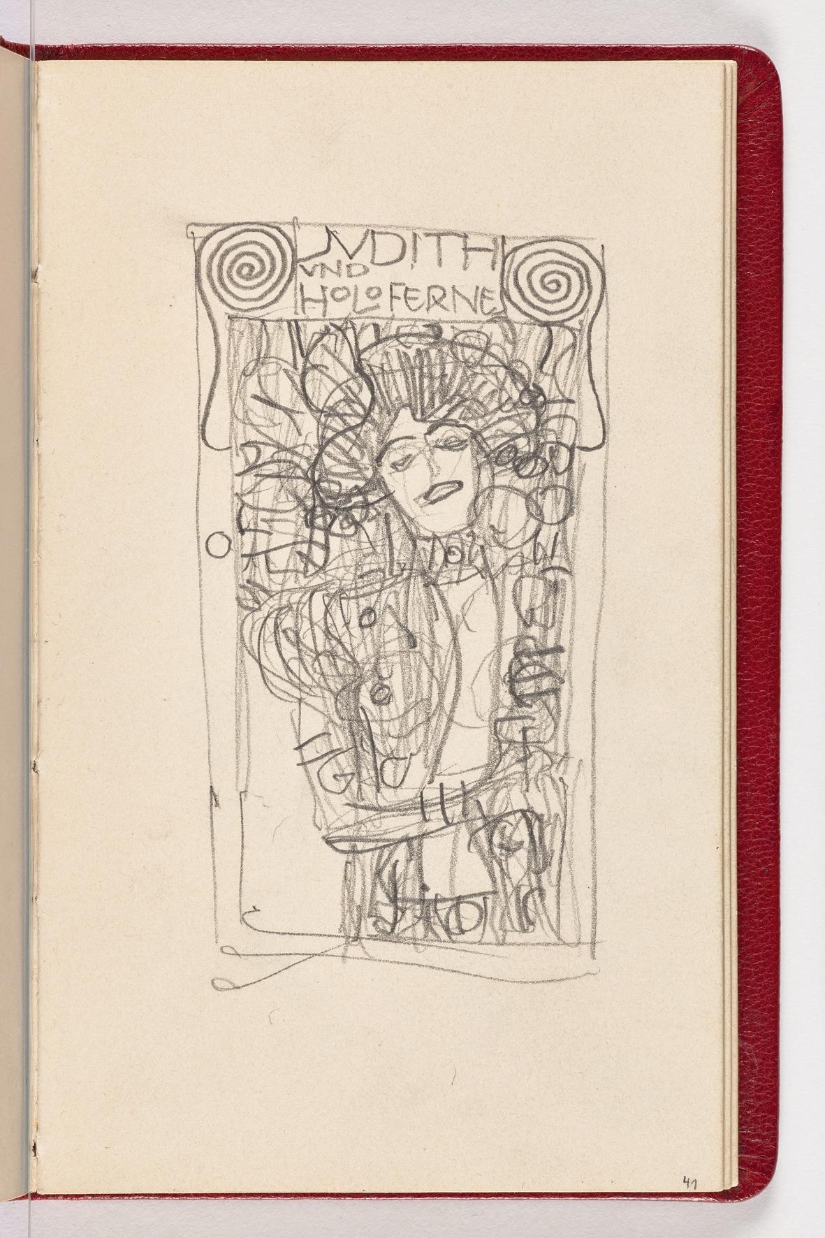 Compositional Study for Judith Wallpaper