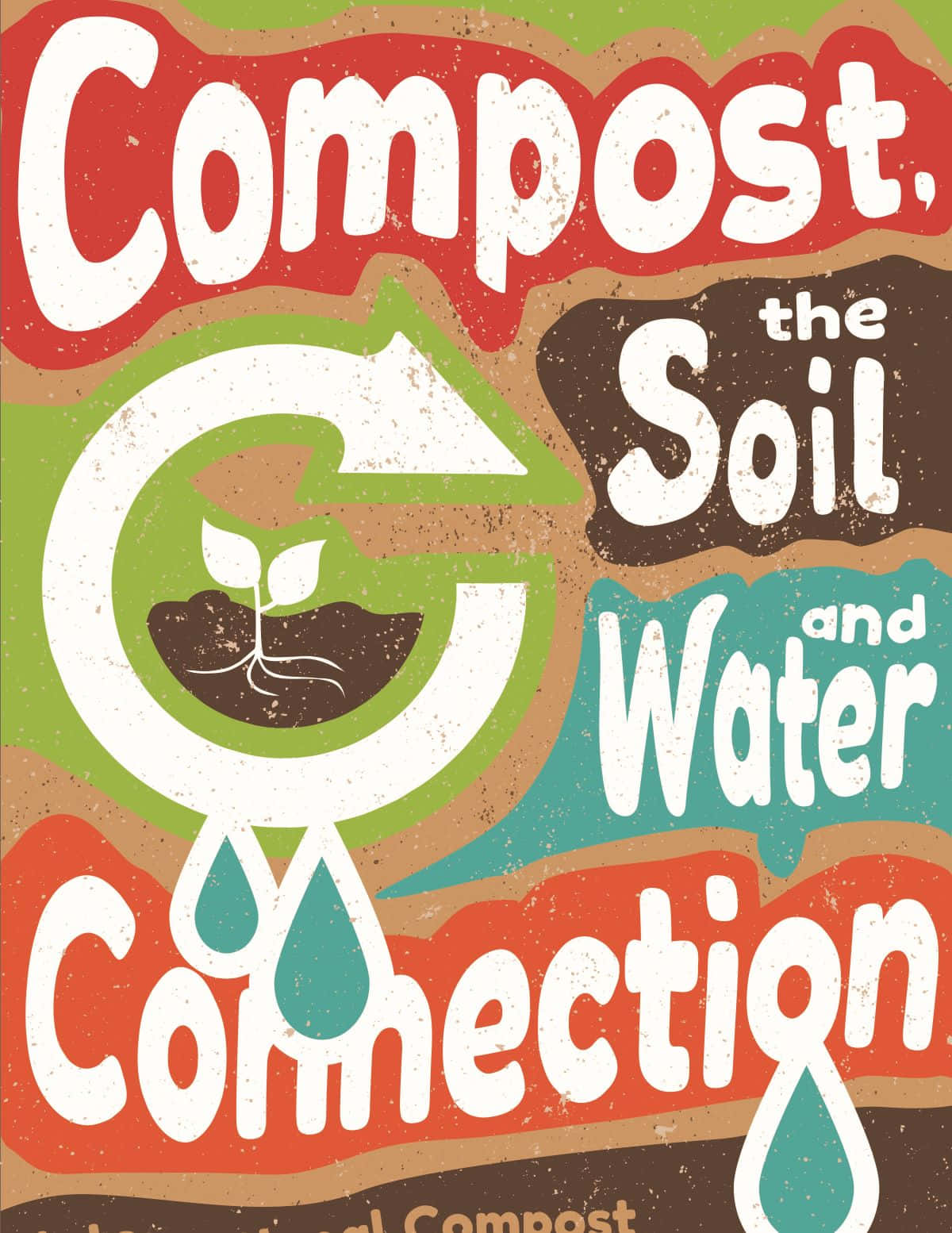 Caption: A close-up view of fresh compost in a garden Wallpaper