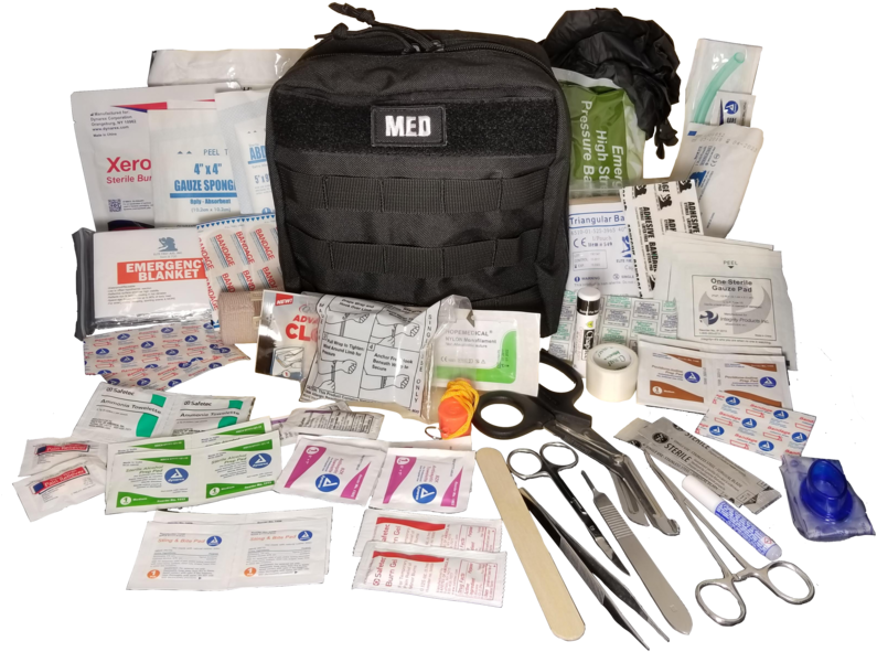 Comprehensive First Aid Kit Contents PNG