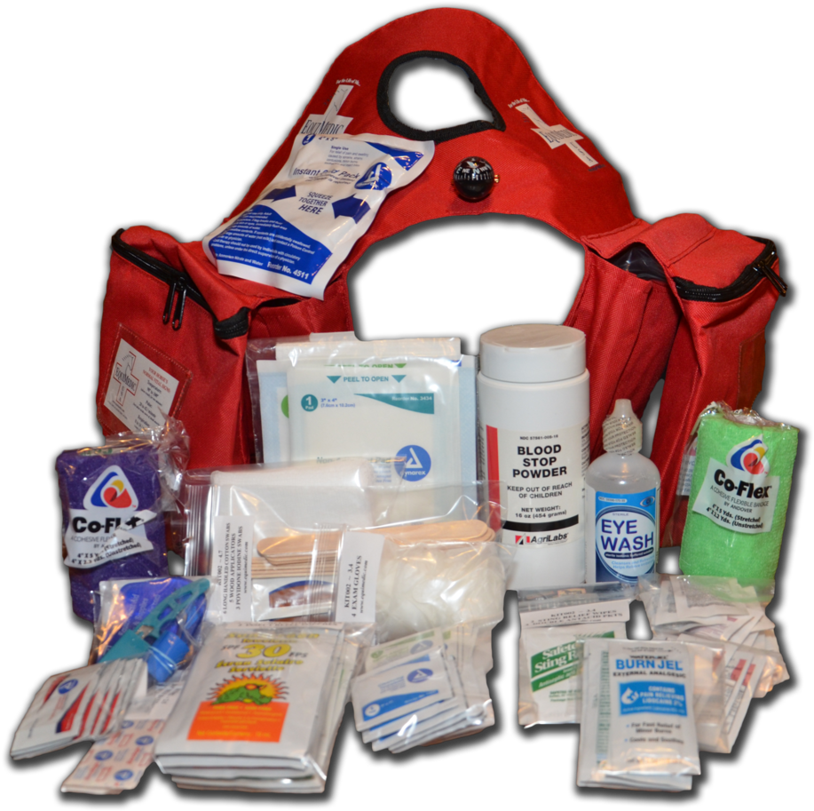 Comprehensive First Aid Kit Contents PNG