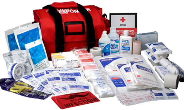 Comprehensive First Aid Kit Contents PNG