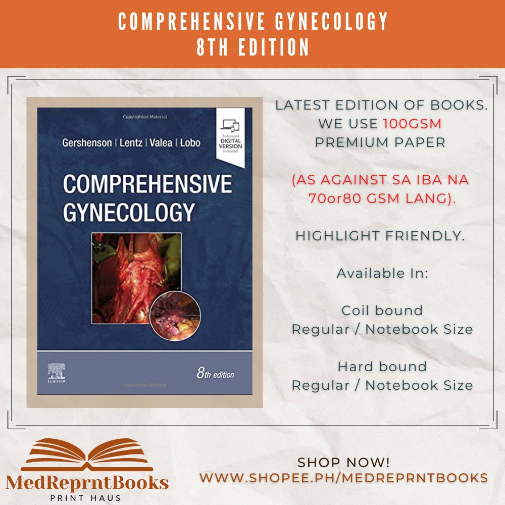 Comprehensive Gynecology Book Shopee Ad Background