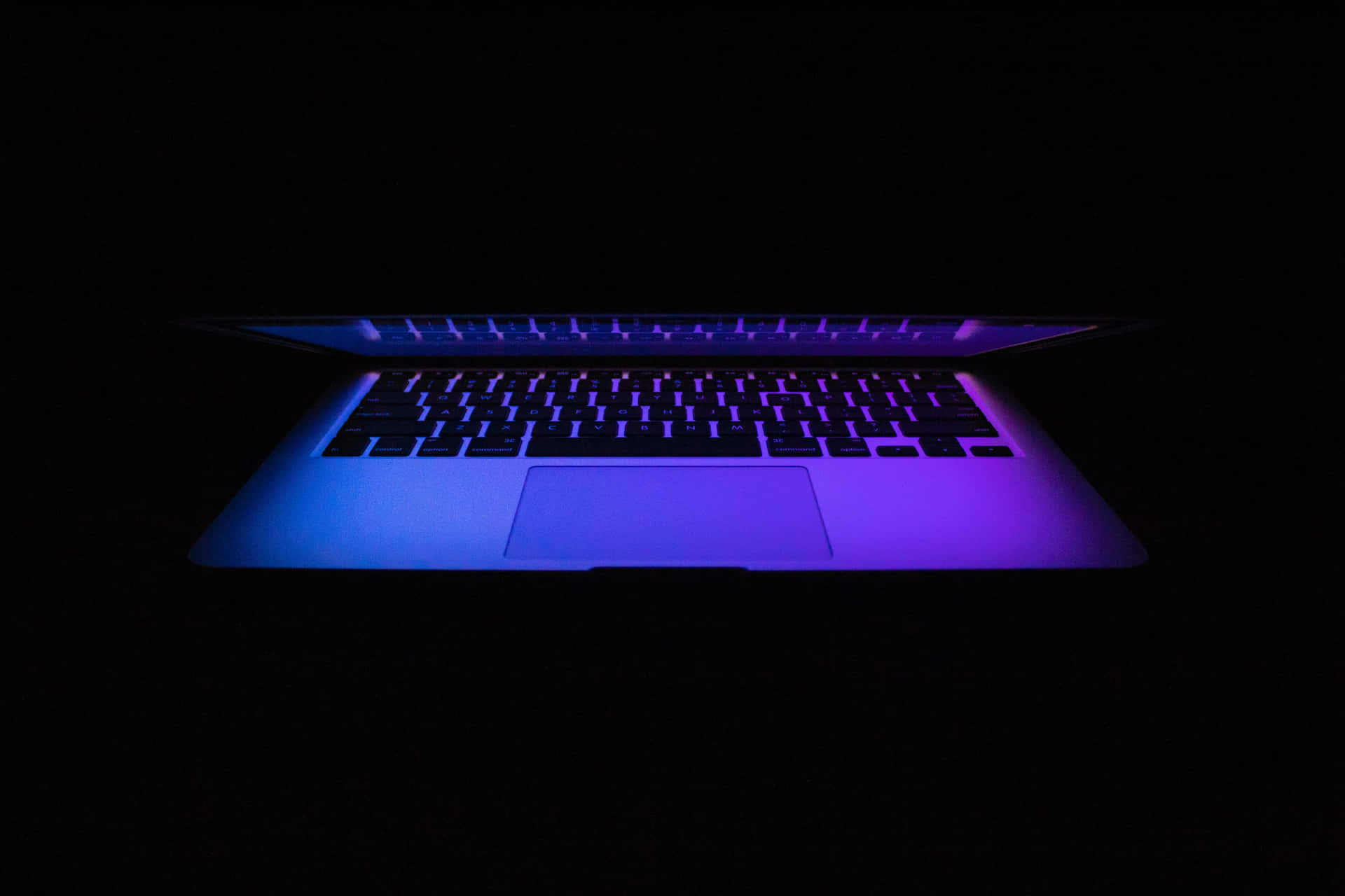 Glowing Laptop Computer Screen Background