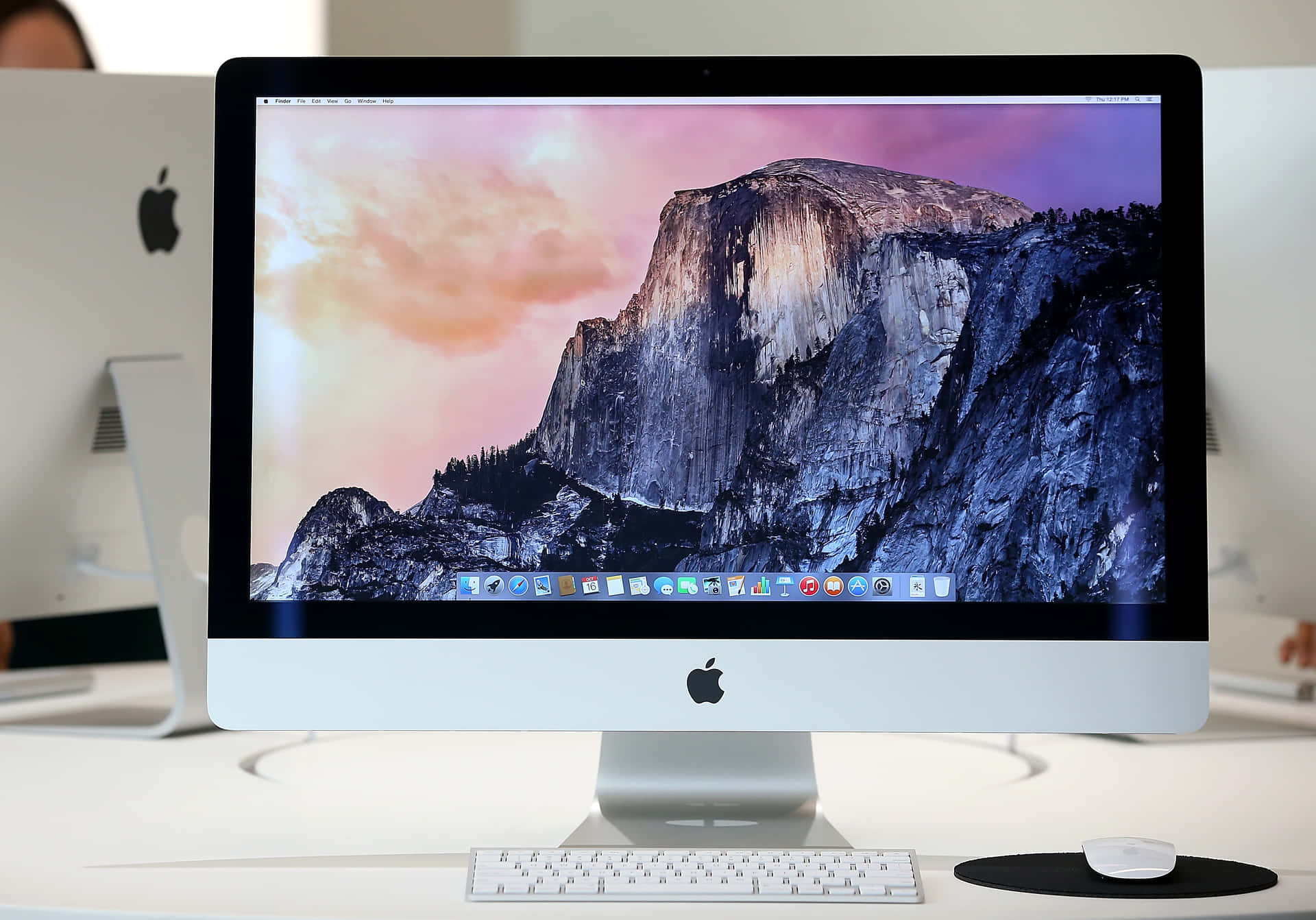 Apple iMac Computer Setup Background
