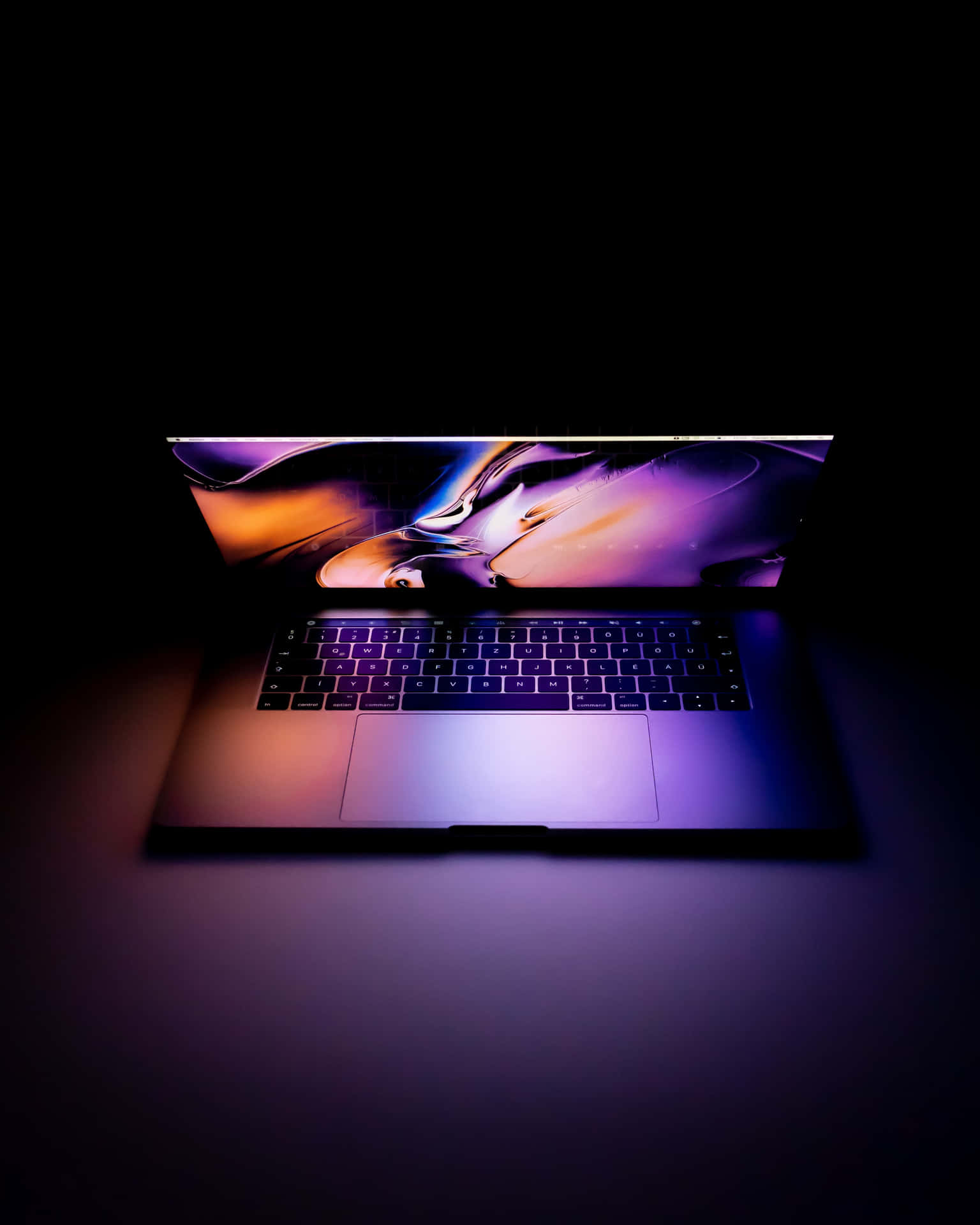 Apple MacBook Computer Dark Background