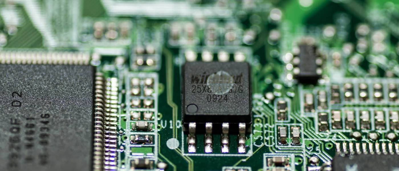 Computer Bios Microchip Background