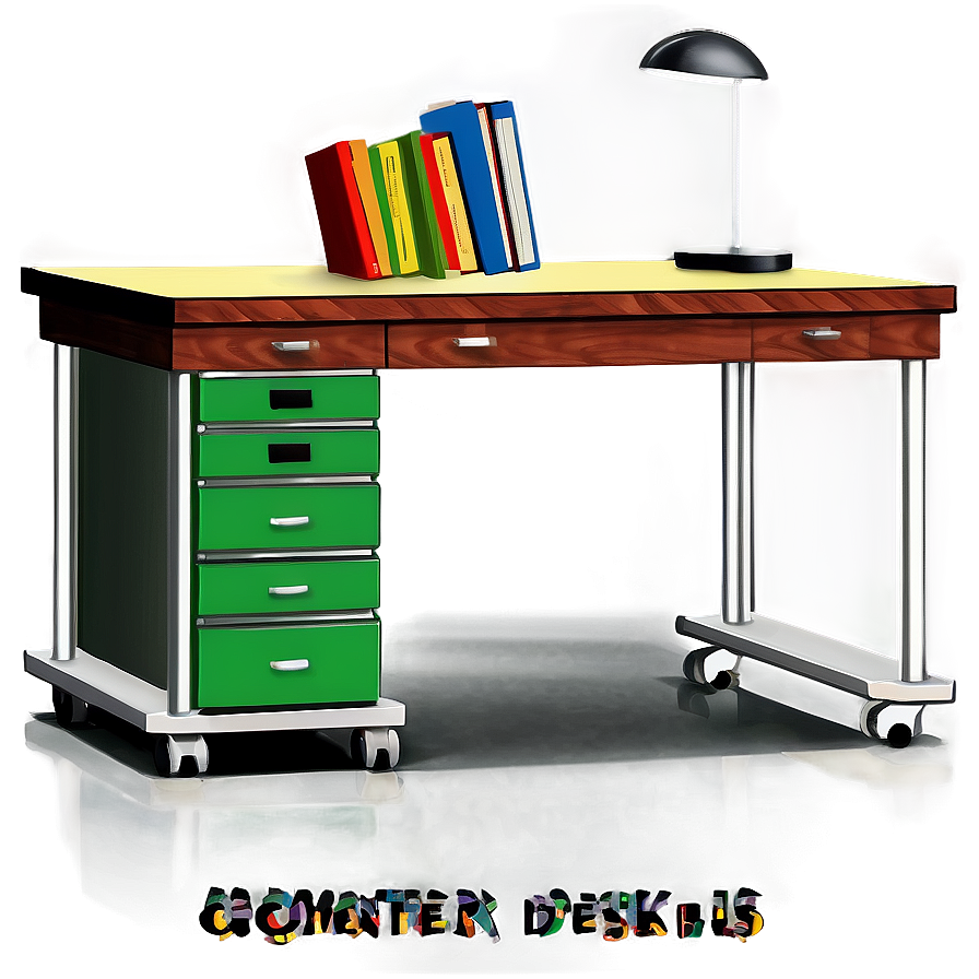 Computer Desk On Wheels Png 7 PNG