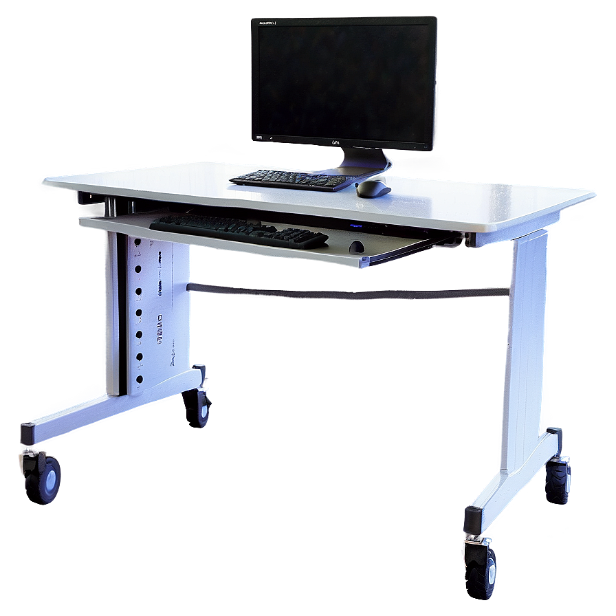 Computer Desk On Wheels Png Vop PNG