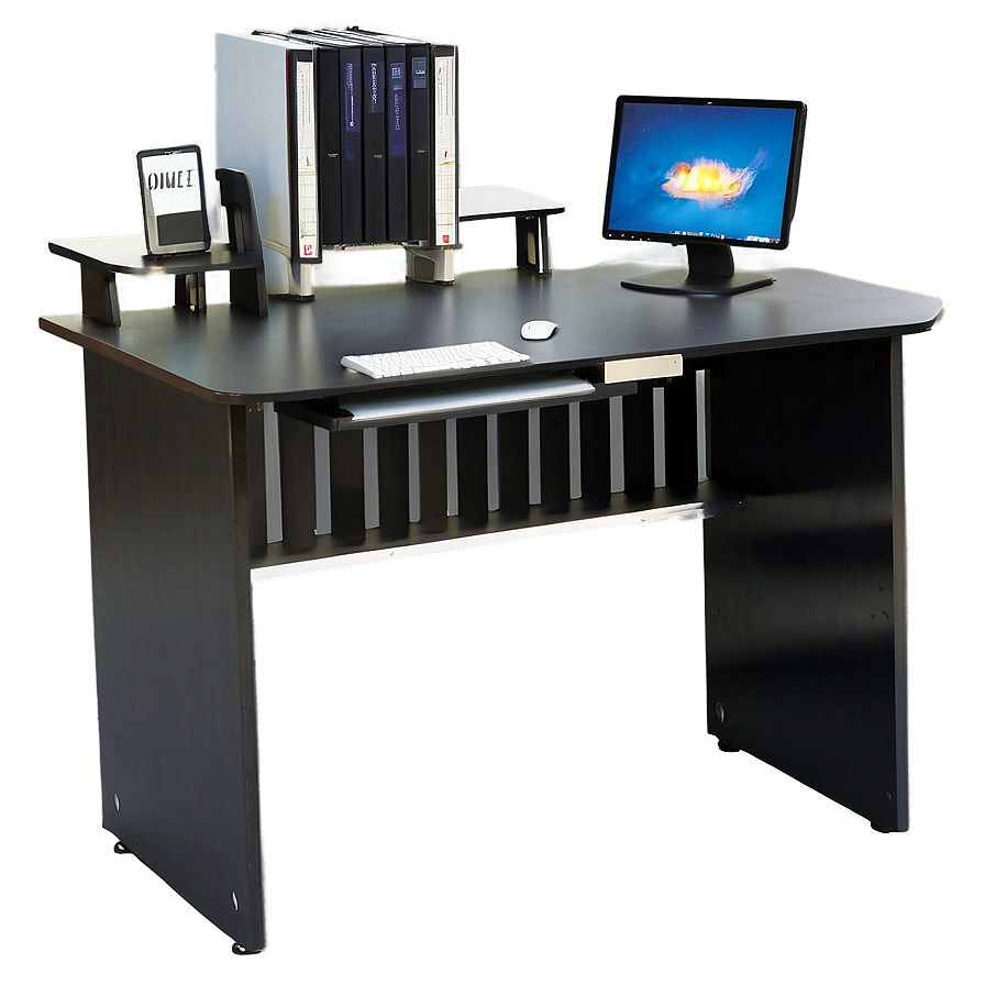 Computer Desk With Hutch Png Wba PNG