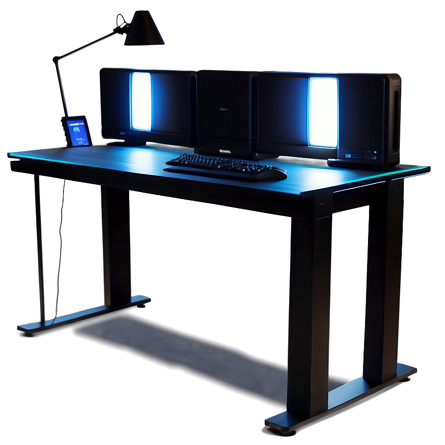 Computer Desk With Led Lights Png Rcv92 PNG