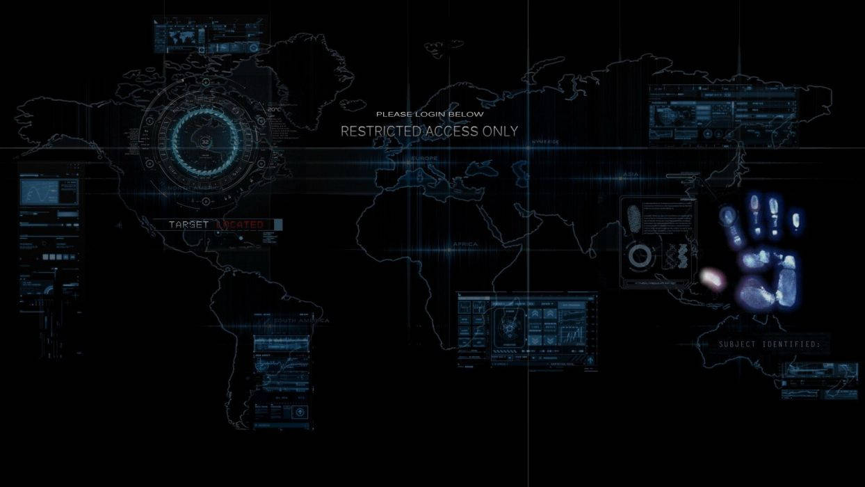 A Digital World Map View Wallpaper