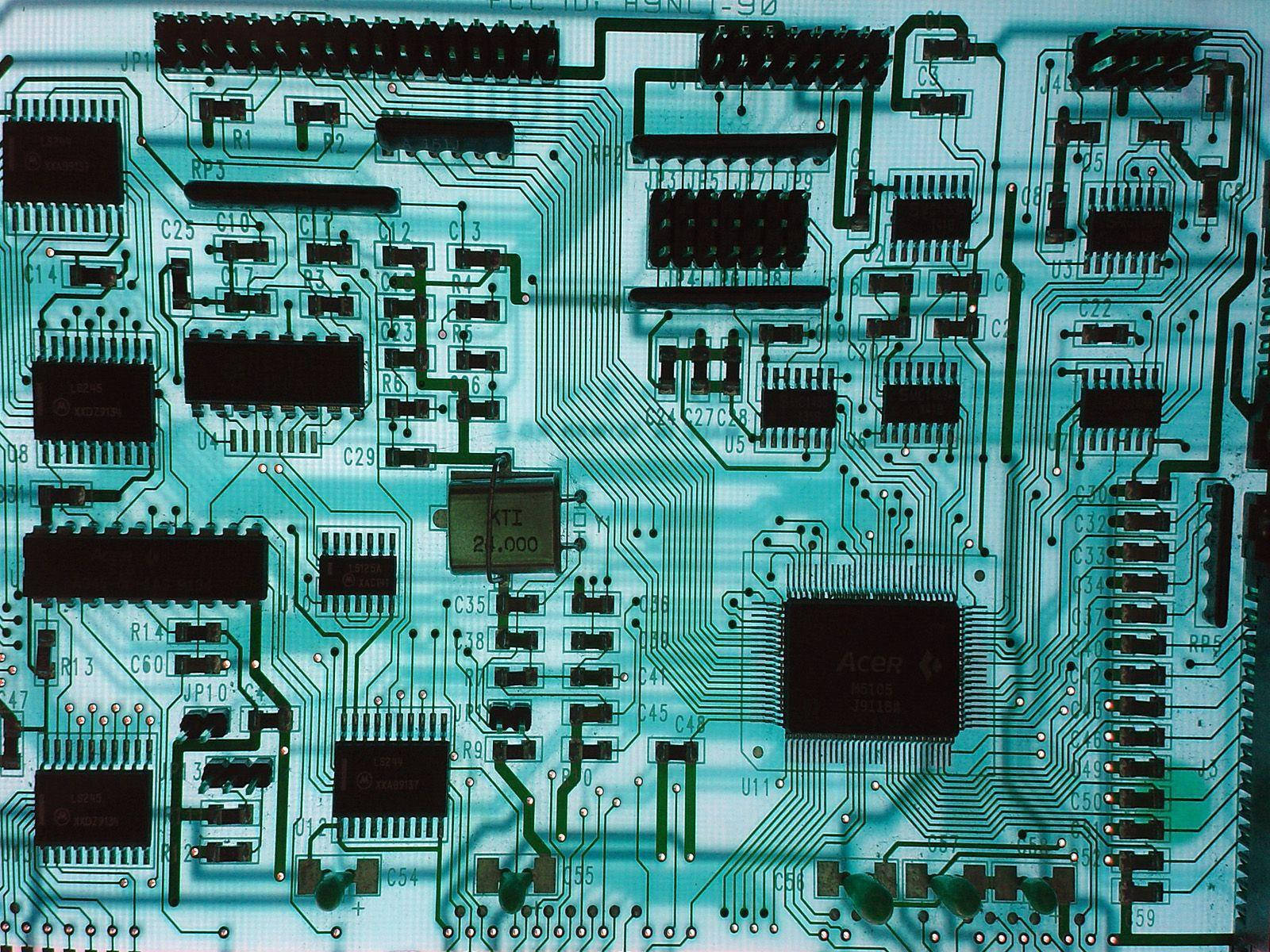 Chipset Della Scheda Madre Del Computer Sfondo