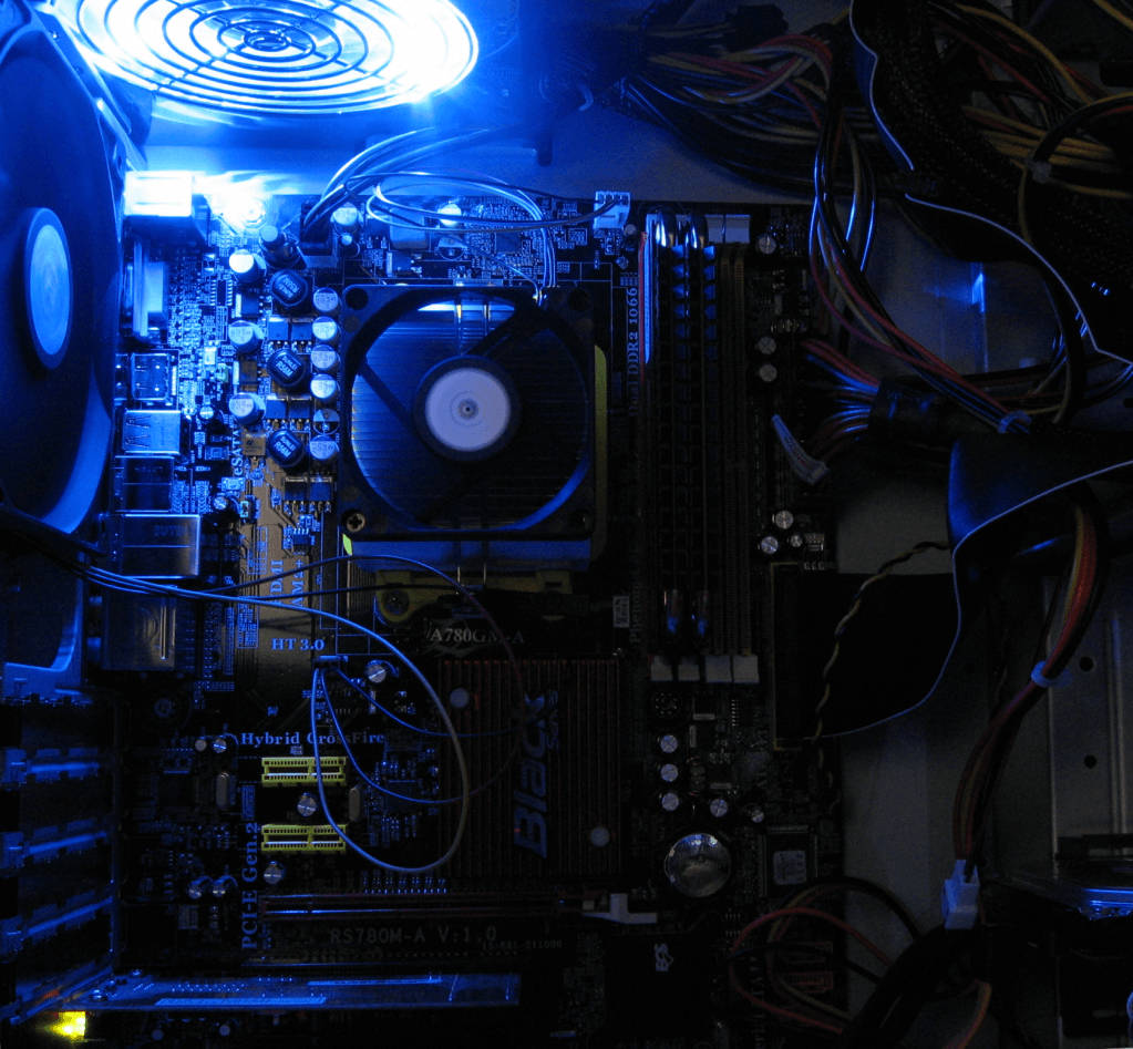 Computermotherboard Mit Led Wallpaper