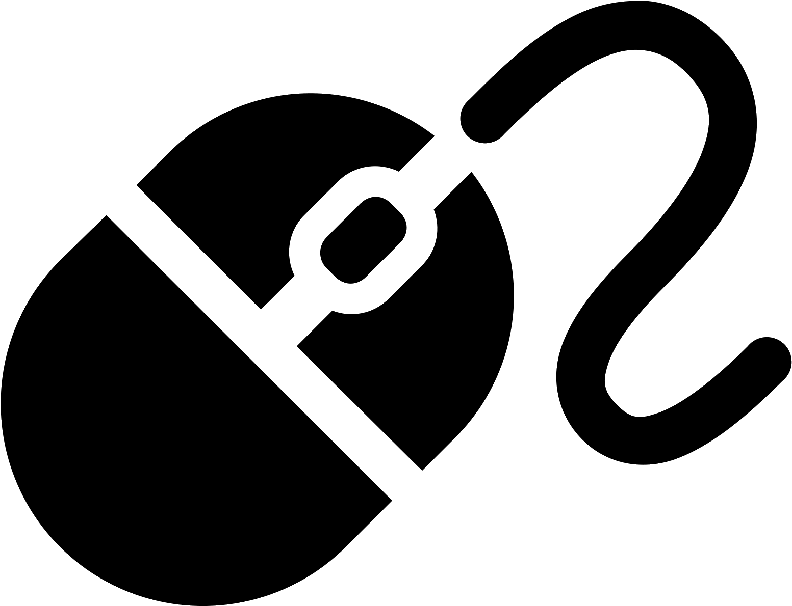Computer Mouse Icon Vector PNG — Solid black background with no visible elements or textures.