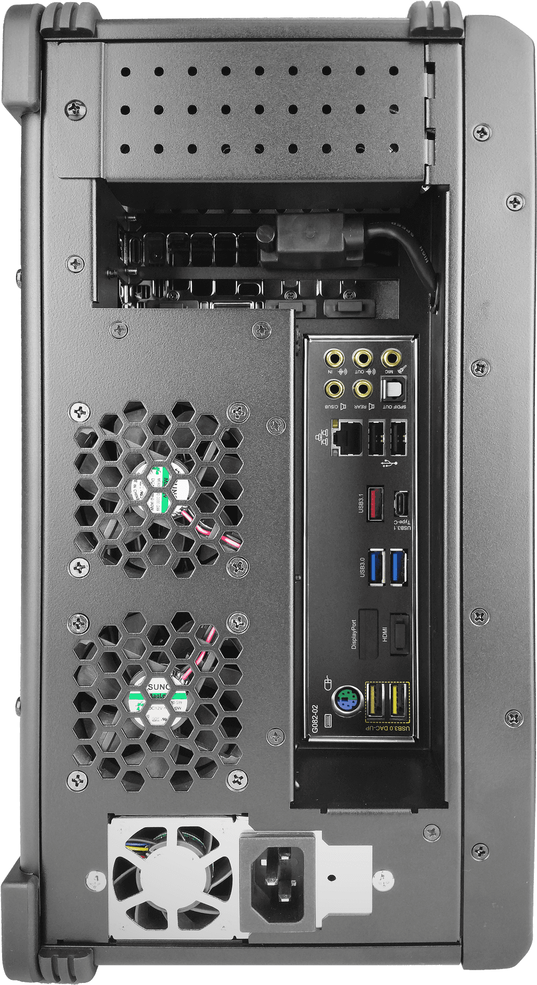 Computer Rear Panel Connectivity Ports PNG