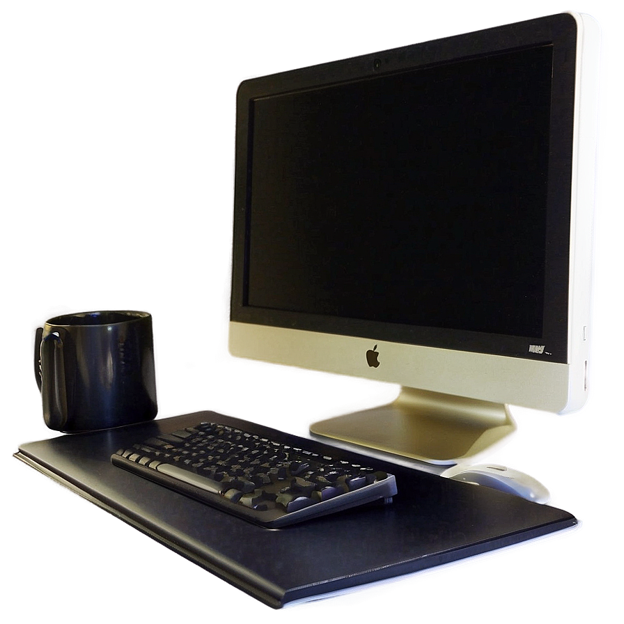 Computer Screen On Desk Png Hhe35 PNG