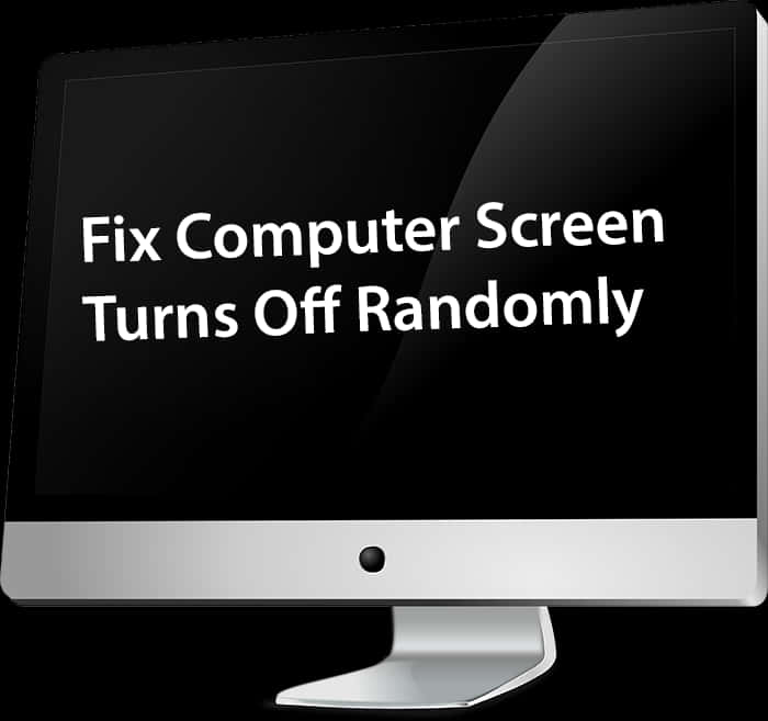 Computer Screen Troubleshooting Guide PNG