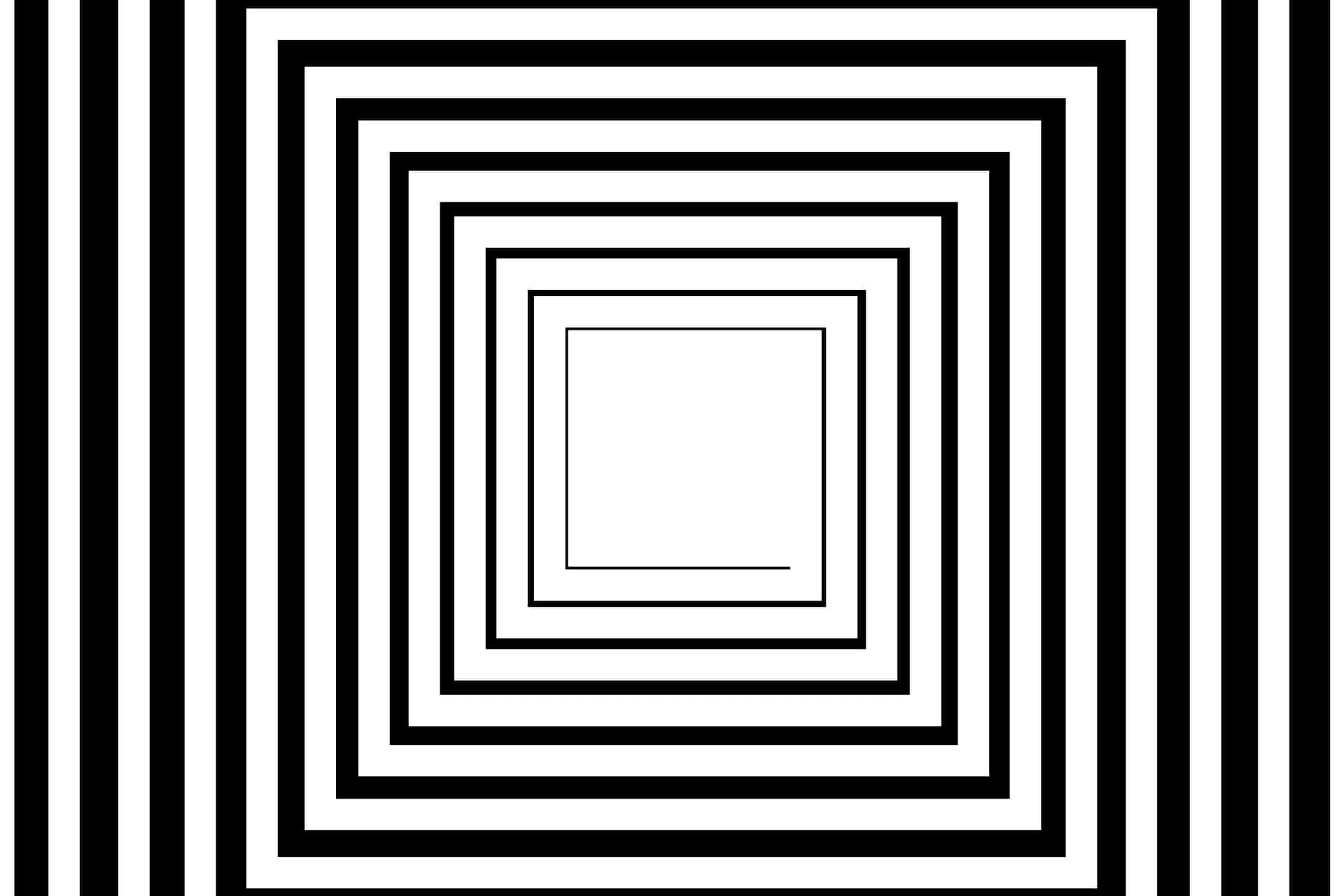 Concentric_ Black_ White_ Squares Wallpaper