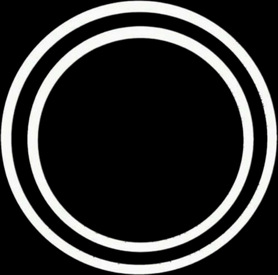 Concentric Circles Blackand White PNG