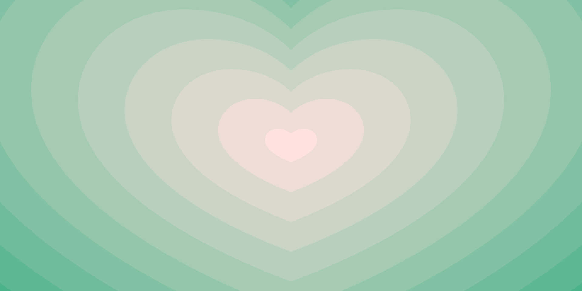Concentric Hearts Gradient Background Wallpaper