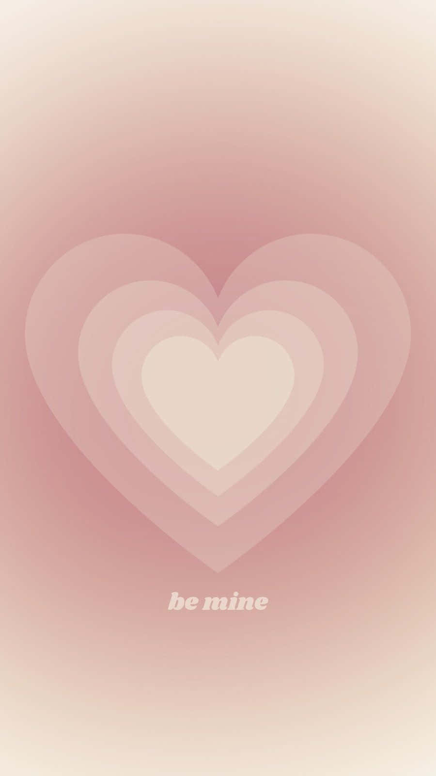 Concentric Hearts Valentine Background Wallpaper