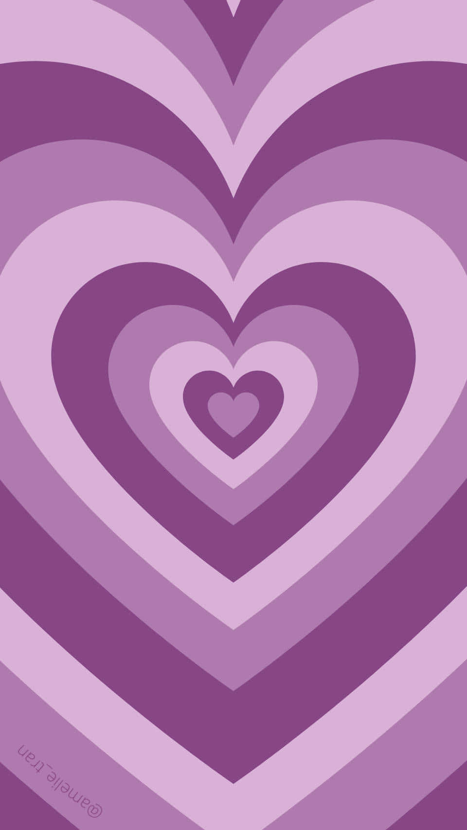 Concentric Purple Heart Pfp Wallpaper