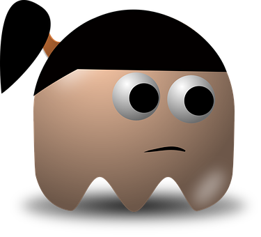Concerned Cartoon Face Graphic PNG