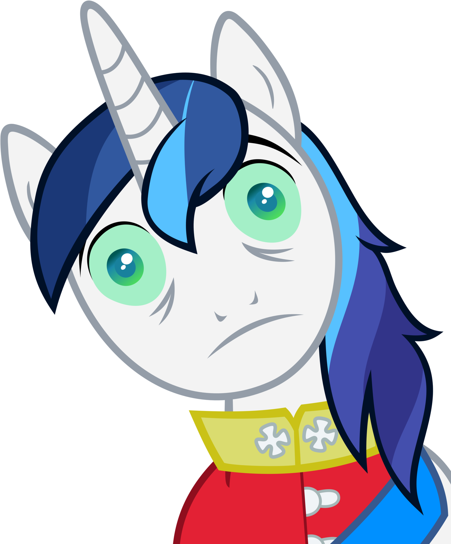 Concerned Unicorn Cartoon Character PNG