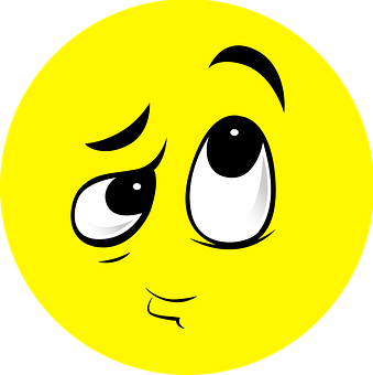 Concerned Yellow Face Emoji PNG