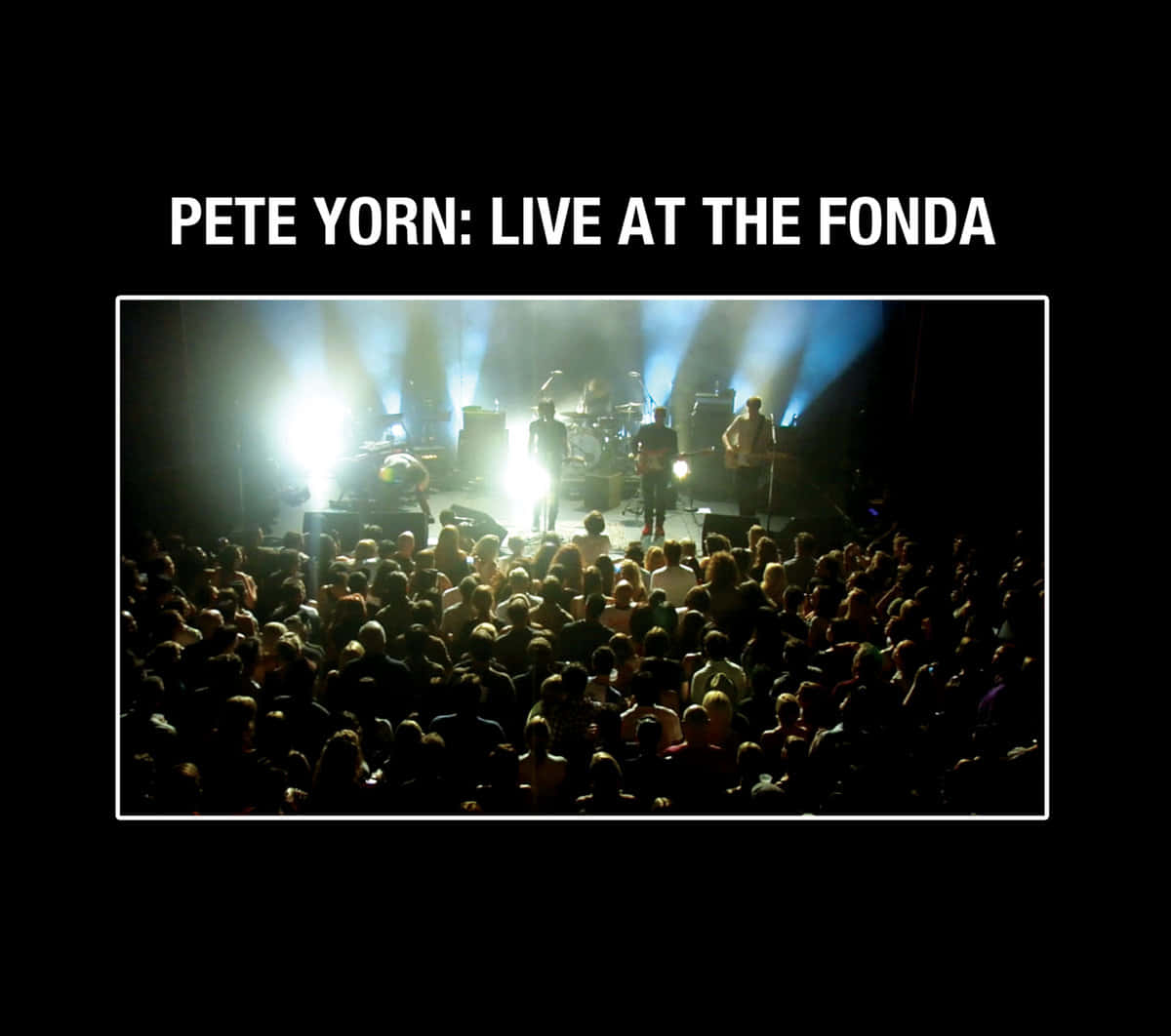 Amerikansk sanger Pete Yorn koncert baggrundillustration