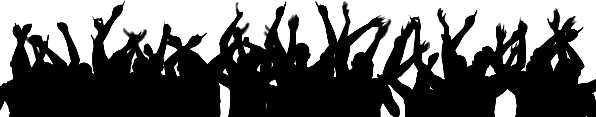 Concert Crowd Silhouette.png PNG