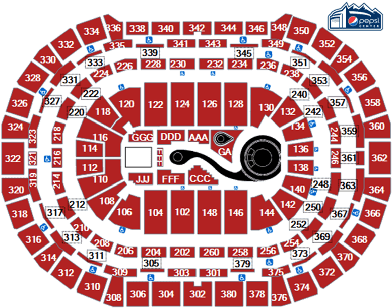 Concert Seating Chart Katy Perry PNG