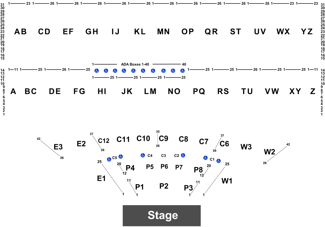 Concert Seating Chart Overview PNG