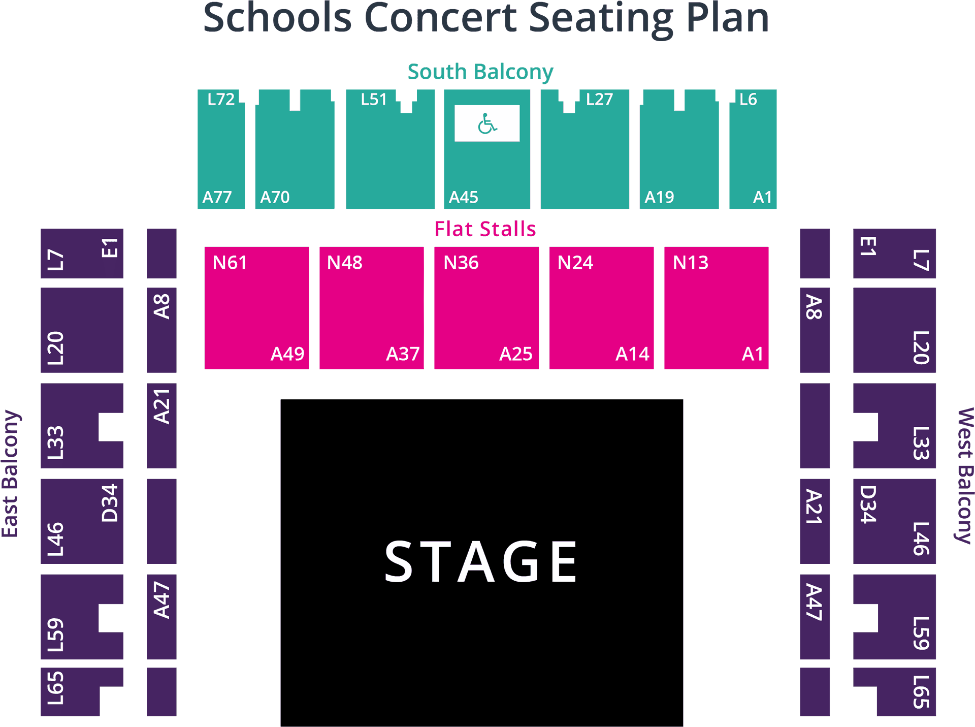 Concert Seating Plan Graphic PNG